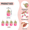 10Pcs Transparent Acrylic Pendants SACR-TA0001-66A-4