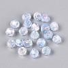 Transparent Spray Painted Glass Beads EGLA-N018-4mm-05-2