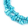 Baking Paint Electroplated Synthetic Non-magnetic Hematite Beads Strands G-H072-D01-01A-3