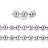 Tarnish Resistant 304 Stainless Steel Ball Chains CHS-F009-01D-P-1