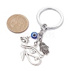 Resin & Tibetan Style Alloy Keychains KEYC-JKC00780-03-3