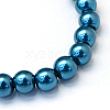 Baking Painted Glass Pearl Round Bead Strands X-HY-Q003-10mm-06-2