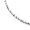 Ion Plating(IP) 304 Stainless Steel Ball Chain Necklace for Men Women NJEW-M200-12P-2