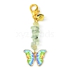 Alloy Enamel Butterfly Pendant Decoration HJEW-JM01555-02-1