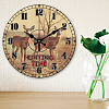 MDF Printed Wall Clock HJEW-WH0058-013-5