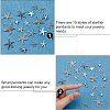 Tibetan Style Alloy Starfish/Sea Stars Shape Pendants TIBEP-PH0001-14AS-RS-4