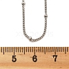 2MM Brass Satellite Chain Necklaces for Women NJEW-D302-49P-5