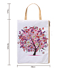 DIY Seasonal Theme Tree Pattern Zipper Handbag Diamond Painting Kits DIAM-PW0004-140C-1