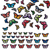 27Pcs 27 Style Butterfly Embroidered Cloth Iron on Patches DIY-TAC0020-39-11