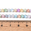Anti-Tarnish Electroplate Bicone Glass Beads Strands EGLA-T021-4mm-16-11-4