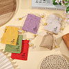 24Pcs 6 Colors Flower Printed Cloth Drawstring Bags ABAG-CA0001-22A-5