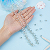 Electroplate Transparent Glass Beads Strands EGLA-FI0001-01A-3