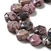 Natural Rhodonite Beads Strands G-NH0004-025-4