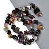 Natural Colorful Tourmaline Nuggets Beads Strands G-B125-A12-01-2