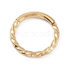 Twisted Ring Hoop Earrings for Girl Women STAS-D453-01G-02-1