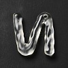 Transparent Resin Alphabet Pendants LS-RESI-C028-02N-3