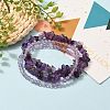 Three Loops Stretch Wrap Bracelets BJEW-JB05530-04-5