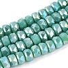Electroplate Opaque Glass Beads Strands EGLA-N022-05B-A03-1