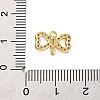 Brass Clear Cubic Zirconia Connector Charms/Links FIND-L019-07G-01-3