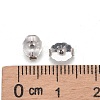 Anti-Tarnish Rhodium Plated 925 Sterling Silver Ear Nuts STER-E041-11B-4