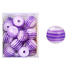 Mybeadsfindings Transparent Stripe Resin Beads LS-JX717A-1