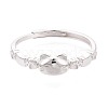 925 Sterling Silver Adjustable Finger Rings for Women STER-N016-141S-2