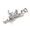 Non-Tarnish Hip Hop Fitness 316L Surgical Stainless Steel Pendants STAS-H194-01P-02-2