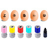 5Pcs 5 Styles Plastic Rubber Stamps DIY-WH0516-006-1