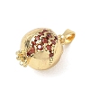 Brass Rhinestone Pendants CU-CBABE4C-01-2