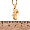 304 Stainless Steel Pendant Necklaces for Women NJEW-S439-02B-G-5