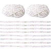 2 Skeins Super Bulky Speckled Chenille Polyester Yarn OCOR-TA0003-10-1