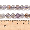 Natural Purple Phantom Quartz Purple Lodolite Quartz Beads Strands G-L644-D01-8mm-5