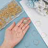 SOFPLATE 200Pcs Brass Wine Glass Charm Rings KK-SP0001-31B-G-3