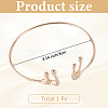 1Pcs Alloy Arm Cuff Bangles for Women AJEW-GF0010-92G-02-2