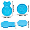 Boutigem 6Pcs 6 Style DIY Silicone Fondant Molds DIY-BG0001-22-3