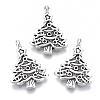 Tibetan Style Alloy Pendants TIBE-N010-33AS-RS-1