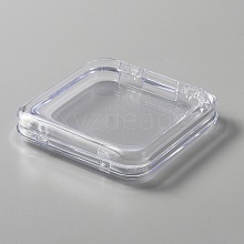 Transparent Plastic Nail Art Tool Box CON-WH0092-13B-01