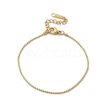 Ion Plating(IP) 304 Stainless Steel Ball Chain Bracelet for Women BJEW-G667-10G