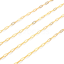 Brass Paperclip Chains CHC-R134-G