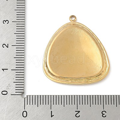 304 Stainless Steel Pendant Cabochon Settings for Enamel STAS-L293-03G-1