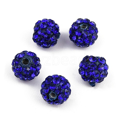Grade A Rhinestone Pave Disco Ball Beads RB-Q100-9-1