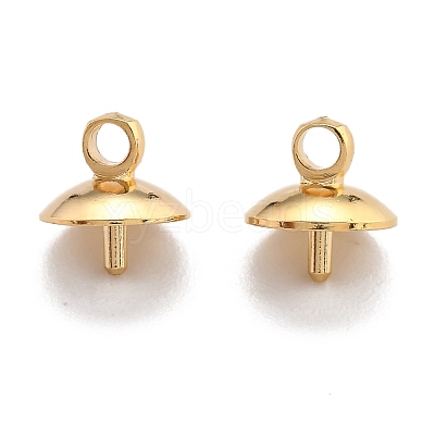Brass Cup Pearl Peg Bails Pin Pendants KK-H759-29D-G-1