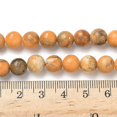 Dyed Natural Dolomite Beads Strands G-D337-8mm-D05-1