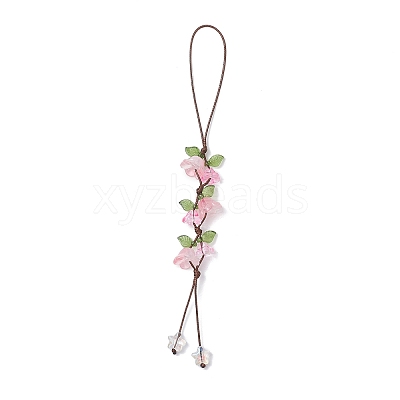 4Pcs 4 Colors Handmade Lampwork Hanging Ornaments HJEW-TA00384-1