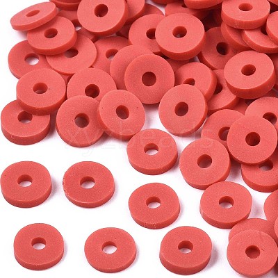 Handmade Polymer Clay Beads CLAY-R067-6.0mm-B30-1