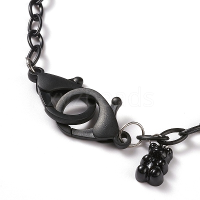 Personalized ABS Plastic Cable Chain Necklaces NJEW-JN03220-09-1