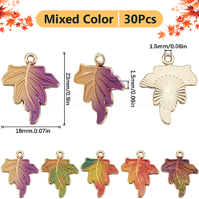 30Pcs Alloy Printed Pendants FIND-SC0012-40-1