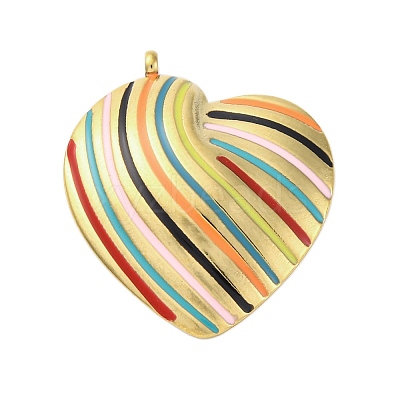 304 Stainless Steel Pendants STAS-V003-03G-06-1
