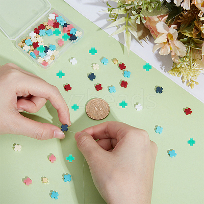 70Pcs 7 Colors Synthetic Coral Beads CORA-ME0001-02-1