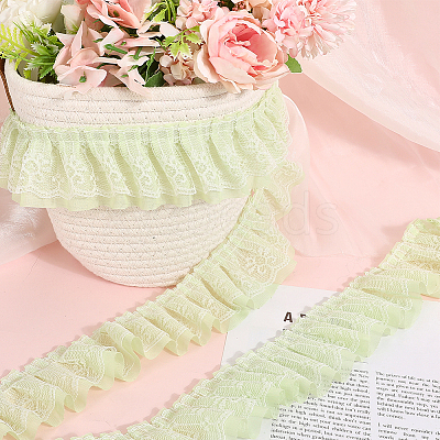 5 Yards Double Polyester Lace Trim for Sewing Decoration OCOR-GF0005-06C-1